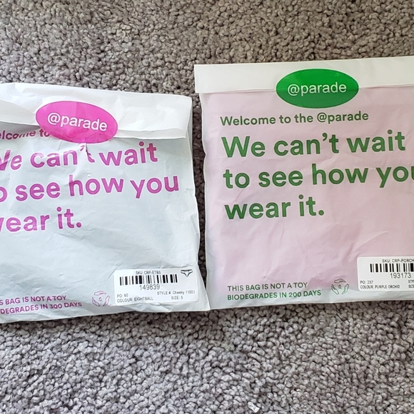 Parade Other - Parade panties never opened Size S. Black& Purple Pink ...Cheeky Style Both $10